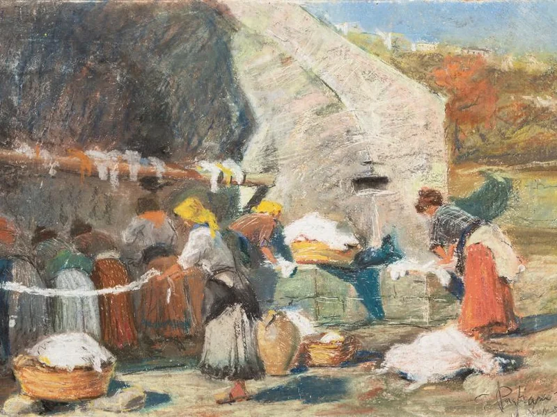 1882-Giulio Pagliano - Le lavandaie, 1909